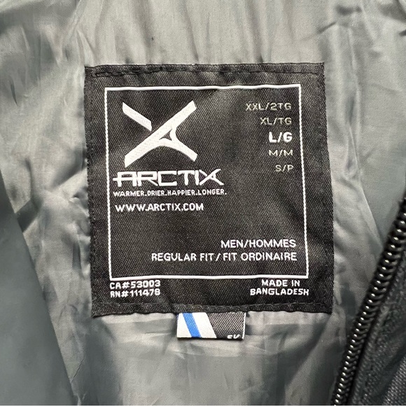 Arctix - Essential Insulated Bib Overall Snow Pants - Black - Size L - Picture 3 of 7